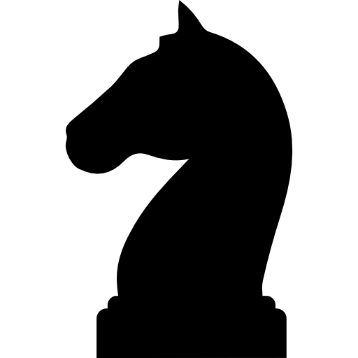 Chess knight silhouette